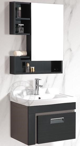 Bộ tủ lavabo liền gương 8104